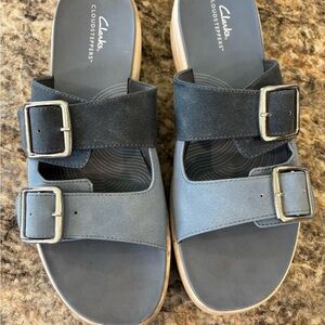 Clarks Cloudsteppers Blue Sandals
